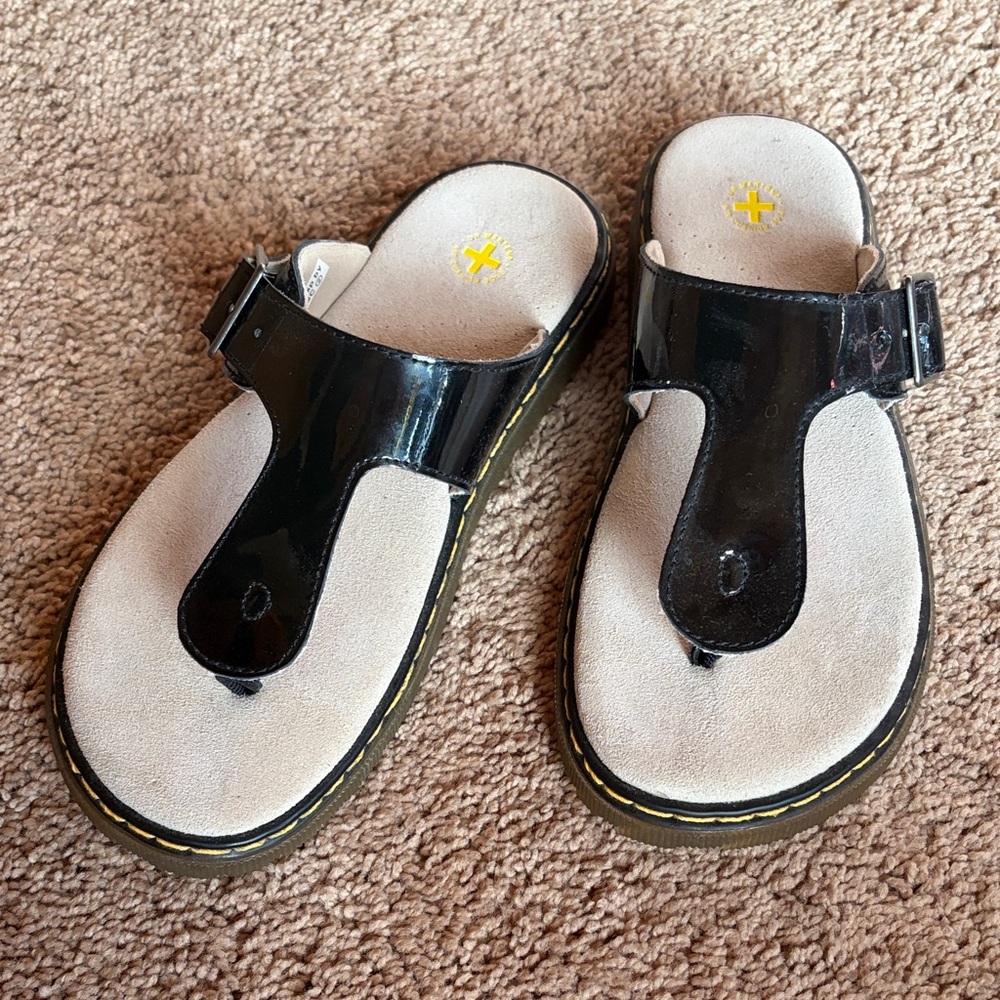Dr. Martens Black and White Sandals